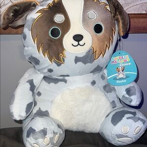 Raylor the Australian Shepherd Dog Squeeze-mallows Plush